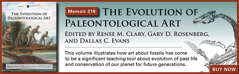 Memoir 218: The Evolution of Paleontological Art. Edited by Renee M. Clary, Gary D. Rosenberg, and Dallas C. Evans. Buy now.
